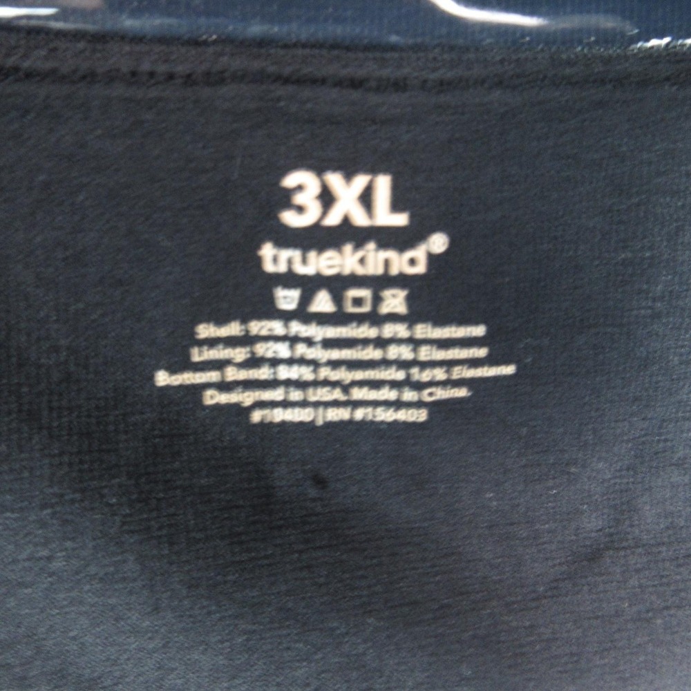 Truekind Bandeau Bra Womens 3XL Black Convertible Strapless Wireless Comfort NWT - Picture 3 of 8